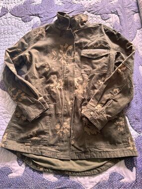 NWT Joe Fresh Flowered Utility Jacket